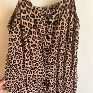 Cheetah/Leopard slip dress. H&M, Divided Black Collection.